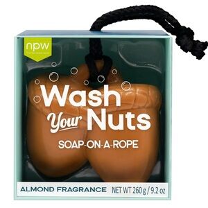 Soap-On-A-Rope In Nutty Almond, NWT